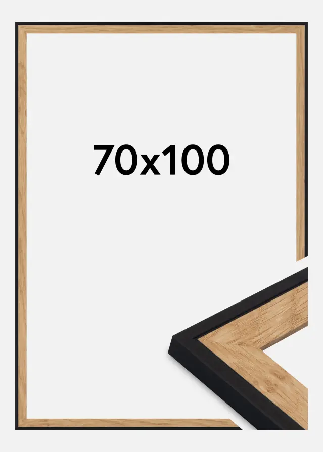Kehys Iris Akryylilasi Musta 70x100 cm