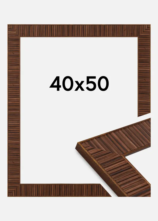 Kehys Agust Akryylilasi Rosewood 40x50 cm