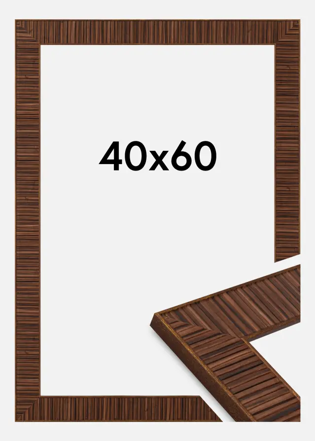 Kehys Agust Akryylilasi Rosewood 40x60 cm