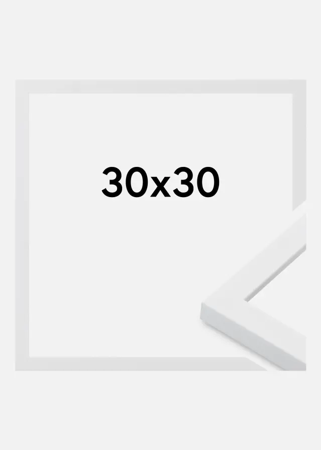 Kehys Oban Akryylilasi Valkoinen 30x30 cm