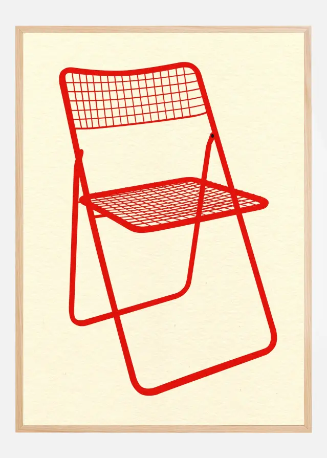 Ted Net Chair Red Juliste