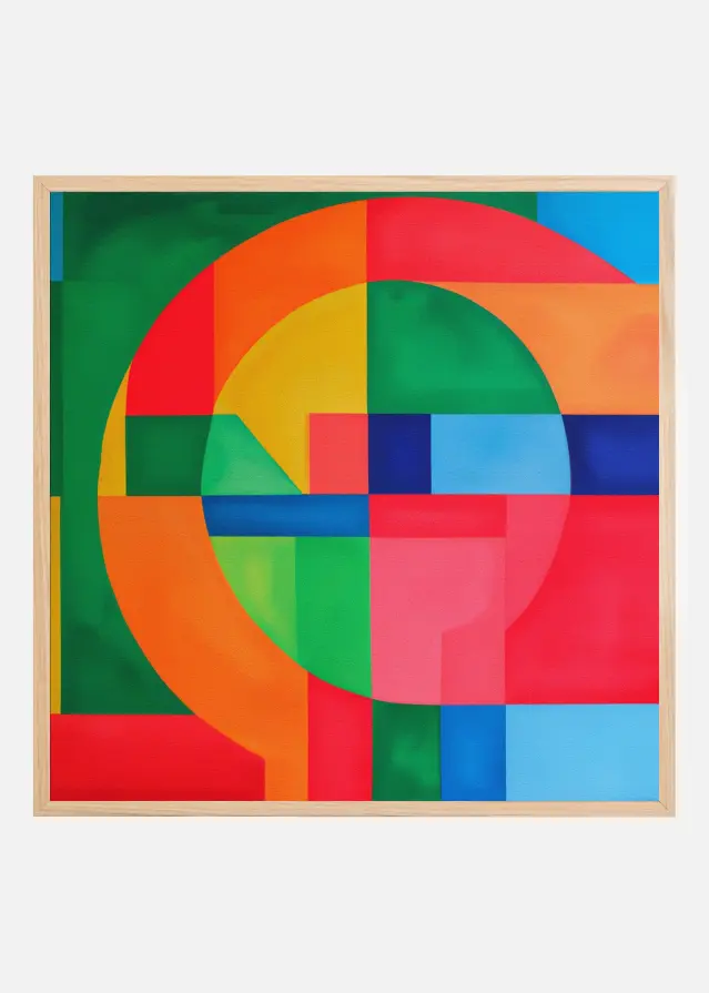 Colorful Geometry Juliste