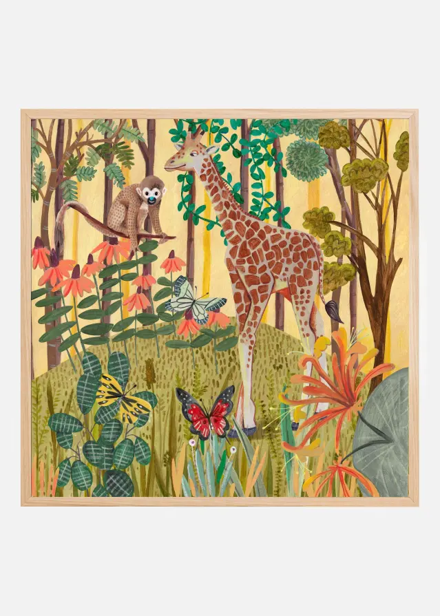 Giraffe in nature Juliste