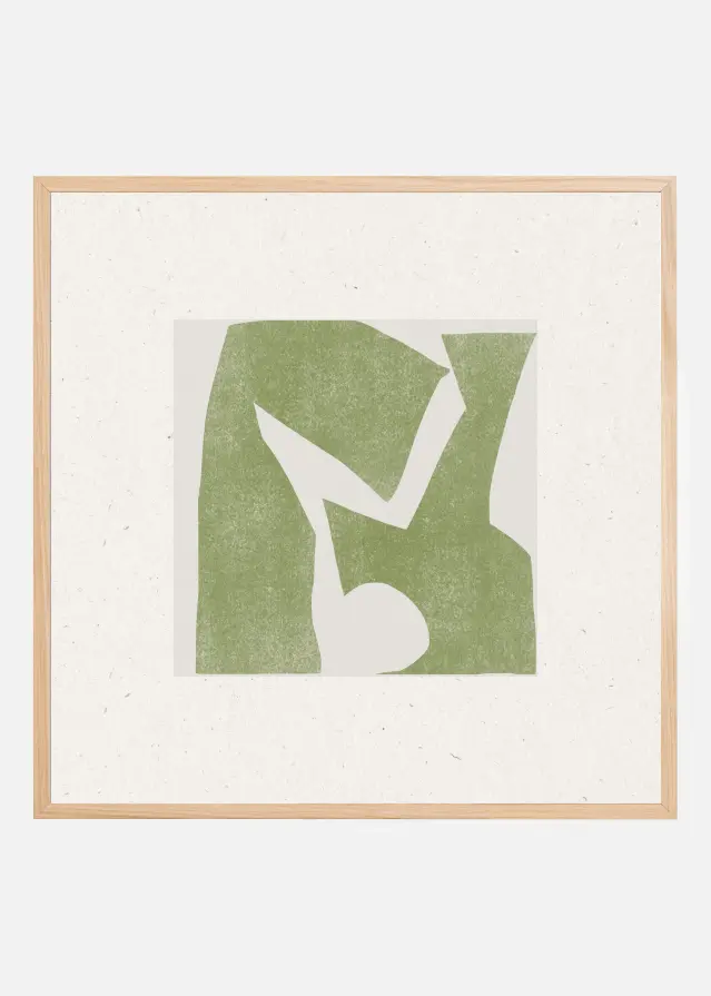 Green Geometric Harmony Juliste