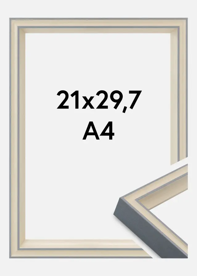 Kehys Riga Akryylilasi Harmaa 21x29,7 cm (A4)