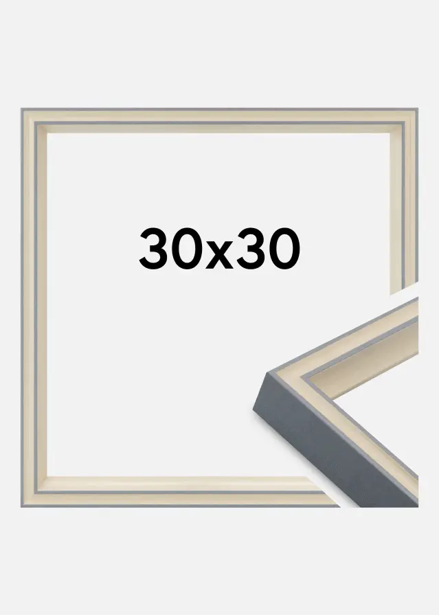 Kehys Riga Akryylilasi Harmaa 30x30 cm