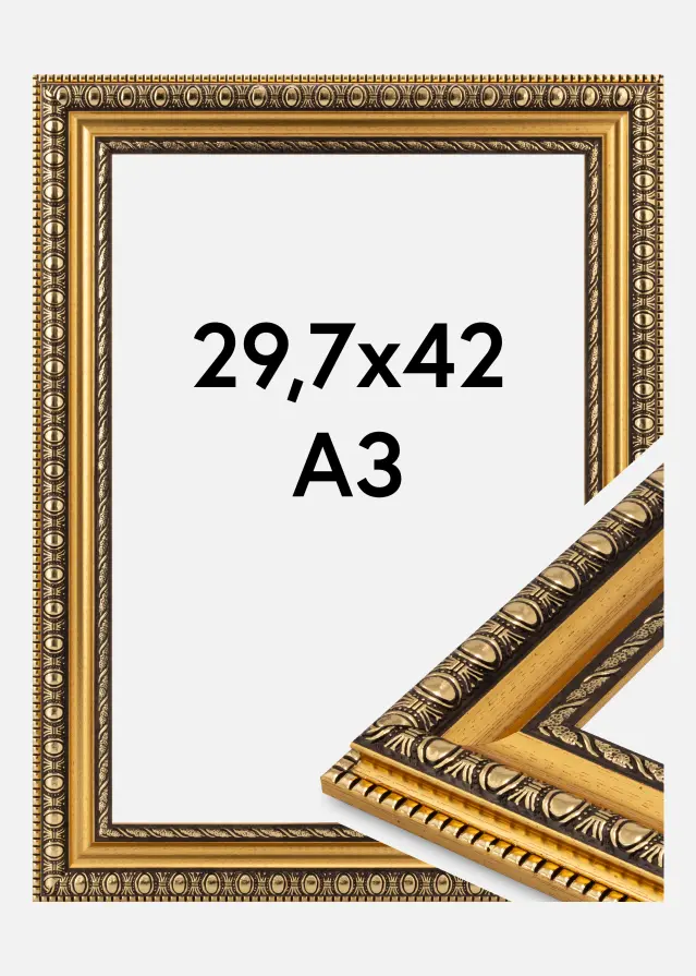Kehys Ornato Akryylilasi Kulta 29.7x42 cm (A3)