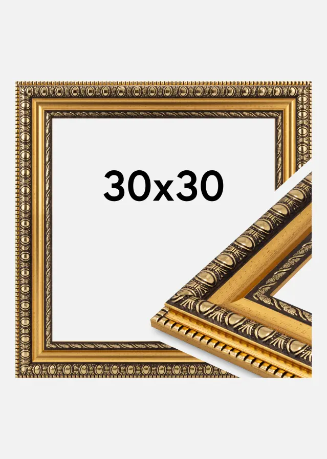 Kehys Ornato Akryylilasi Kulta 30x30 cm