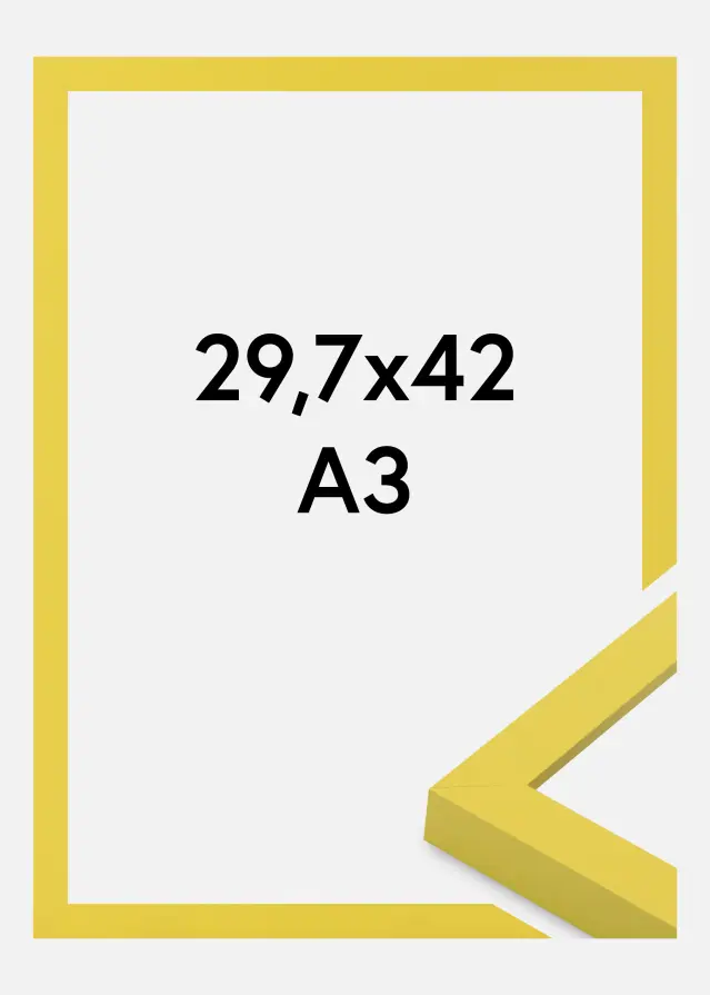 Kehys Selection Akryylilasi Yellow 29.7x42 cm (A3)