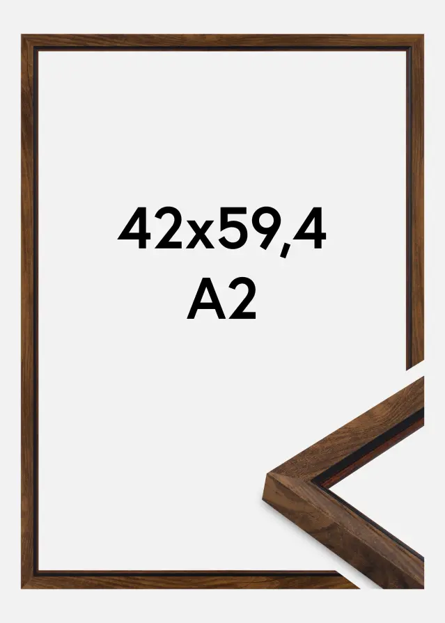 Kehys Obsidian Akryylilasi Pähkinä 42x59,4 cm (A2)