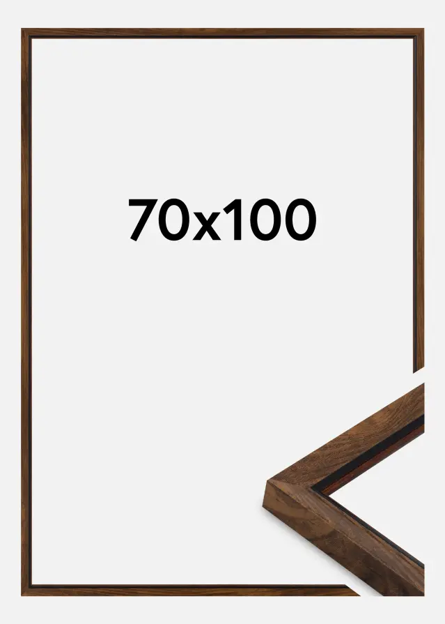 Kehys Obsidian Akryylilasi Pähkinä 70x100 cm