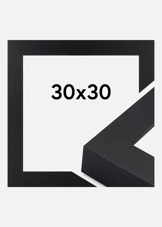 Kehys Wells Akryylilasi Musta 30x30 cm