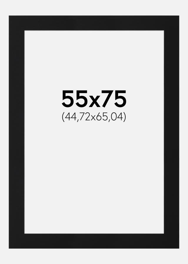 Paspatuuri Musta Standard (Valkoinen keskus) 55x75 cm (44,72x65,04)