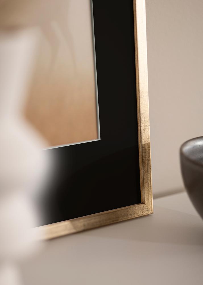 Kehys Galant Kulta 40x50 cm - Paspatuuri Musta 12x16 tuumaa