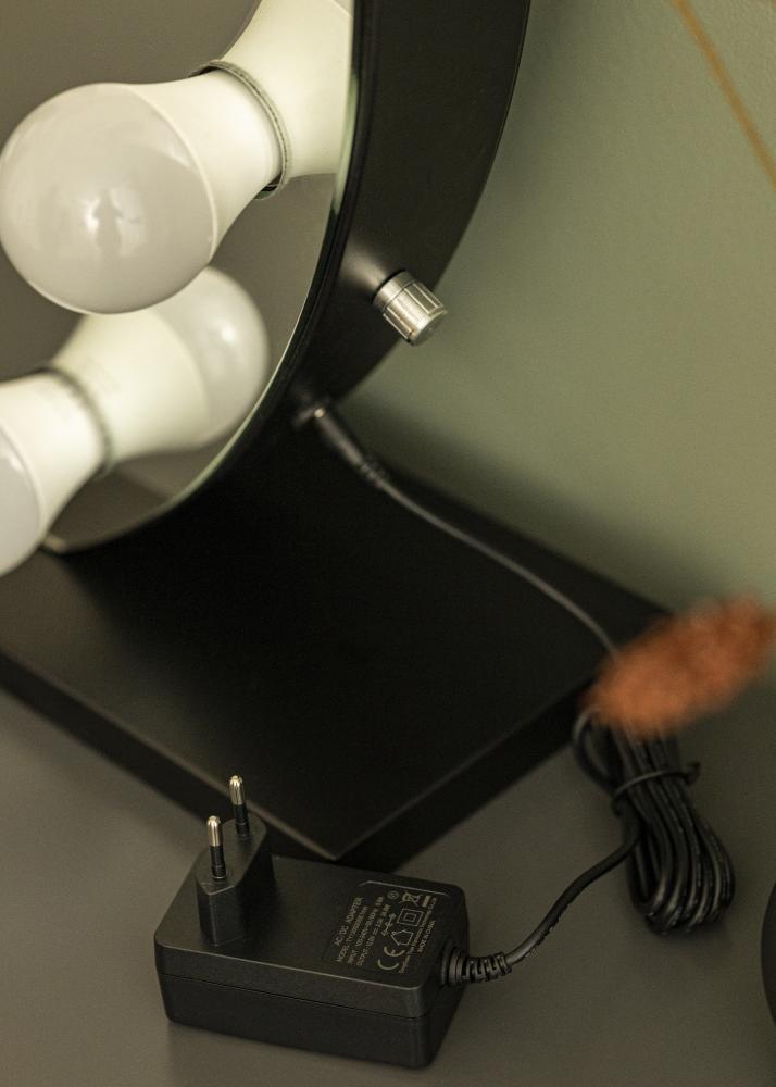 KAILA Meikkipeili Hollywood 10 E27 Musta 70x65 cm