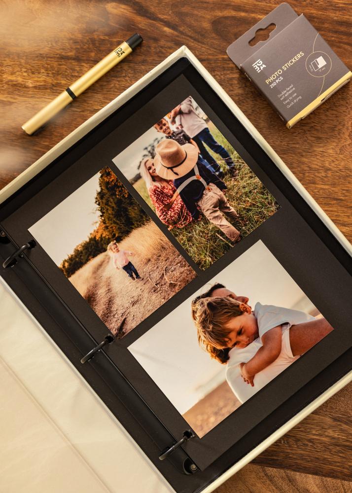 KAILA MON AMOUR - Coffee Table Photo Album (60 Mustaa sivua)