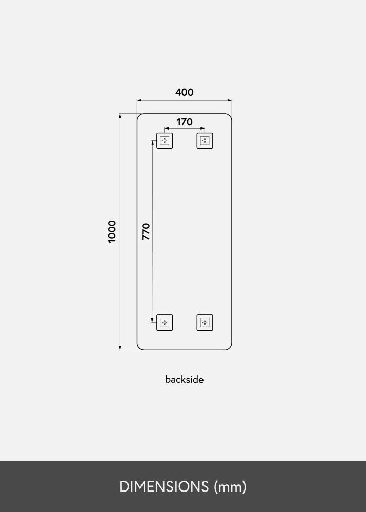KAILA Peili Rectangle 40x100 cm