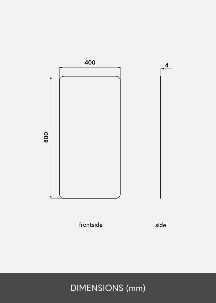 KAILA Peili Rectangle Rose Gold 40x80 cm
