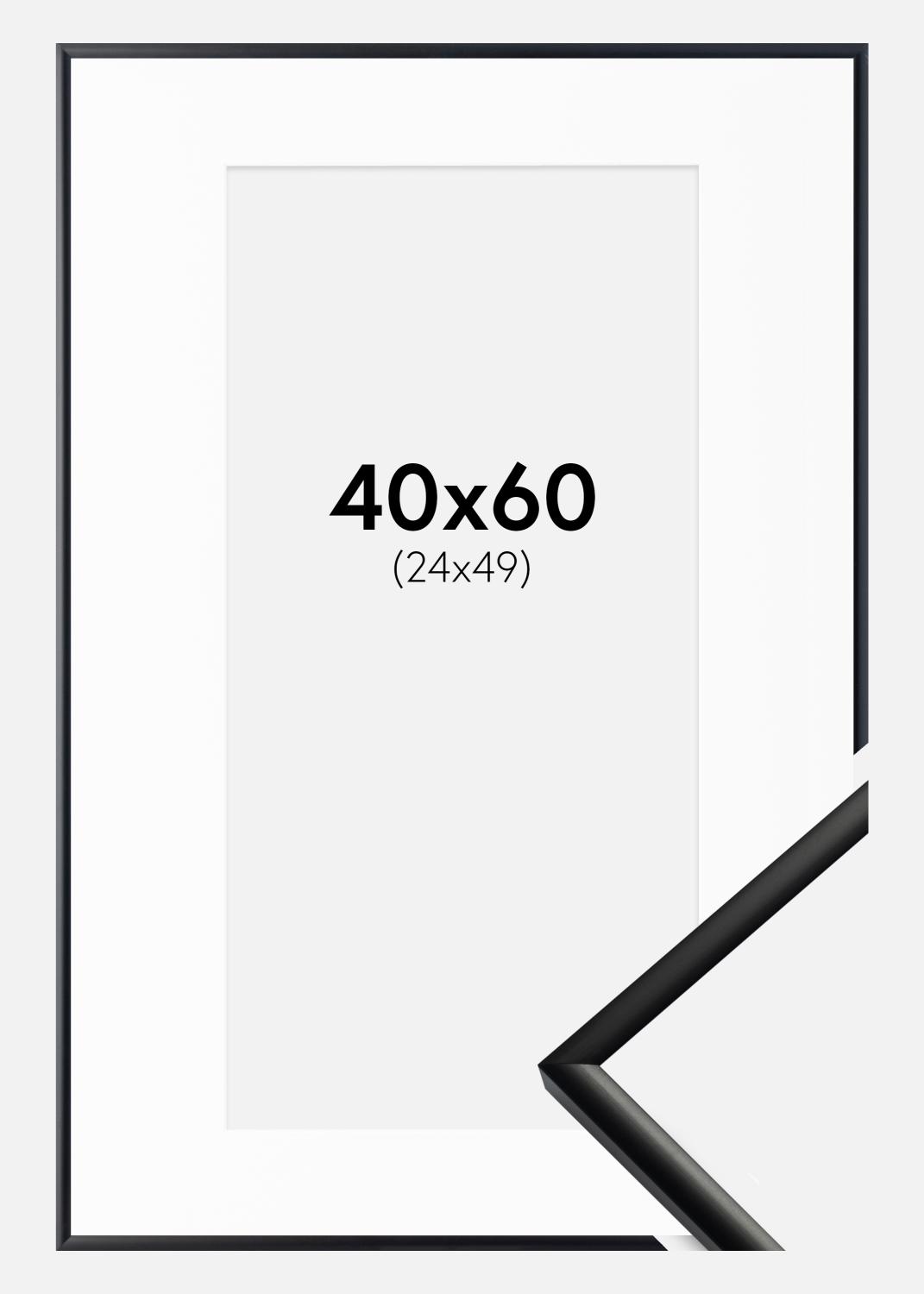 Product Image for Kehys New Lifestyle Matta Musta 40x60 cm - Passepartout Valkoinen 25x50 cm