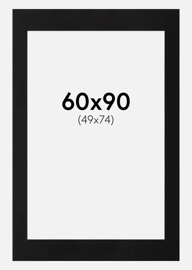 Paspatuuri Canson Musta (Valkoinen keskus) 60x90 cm (49x74)