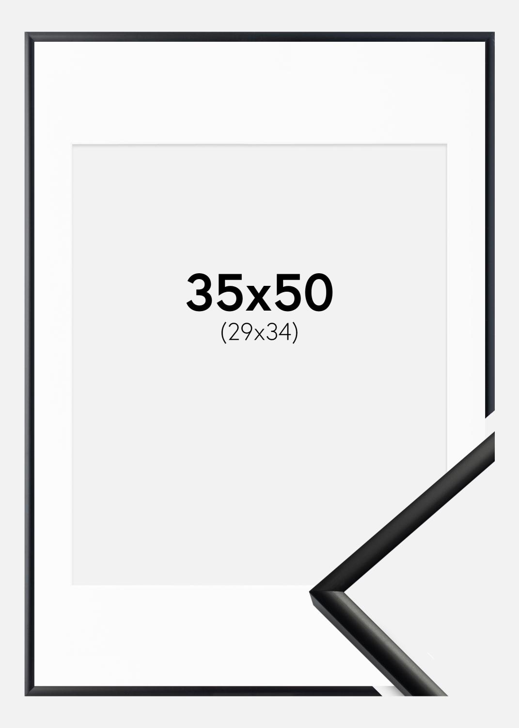 Product Image for Kehys New Lifestyle Matta Musta 35x50 cm - Passepartout Valkoinen 30x35 cm