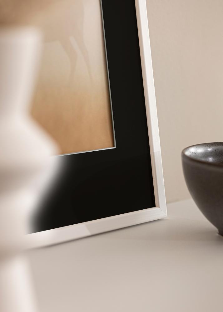 Kehys Galant Valkoinen 40x50 cm - Paspatuuri Musta 12x16 tuumaa