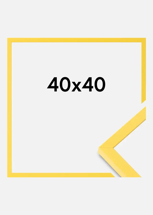 Colorful Akryylilasi Keltainen 40x40 cm