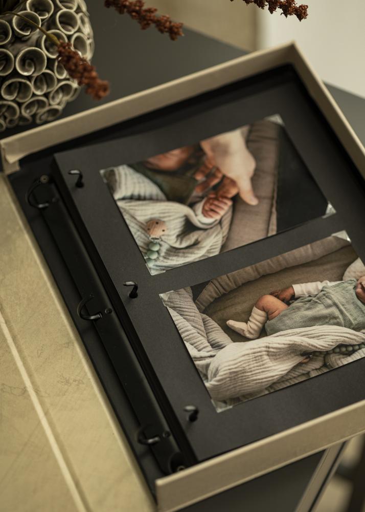 Albumilehti KAILA Coffee Table Photo Album XL - 10 kpl, Musta