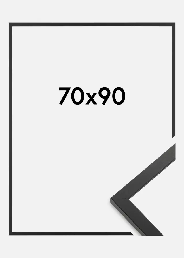 Kehys Trendy Akryylilasi Musta 70x90 cm