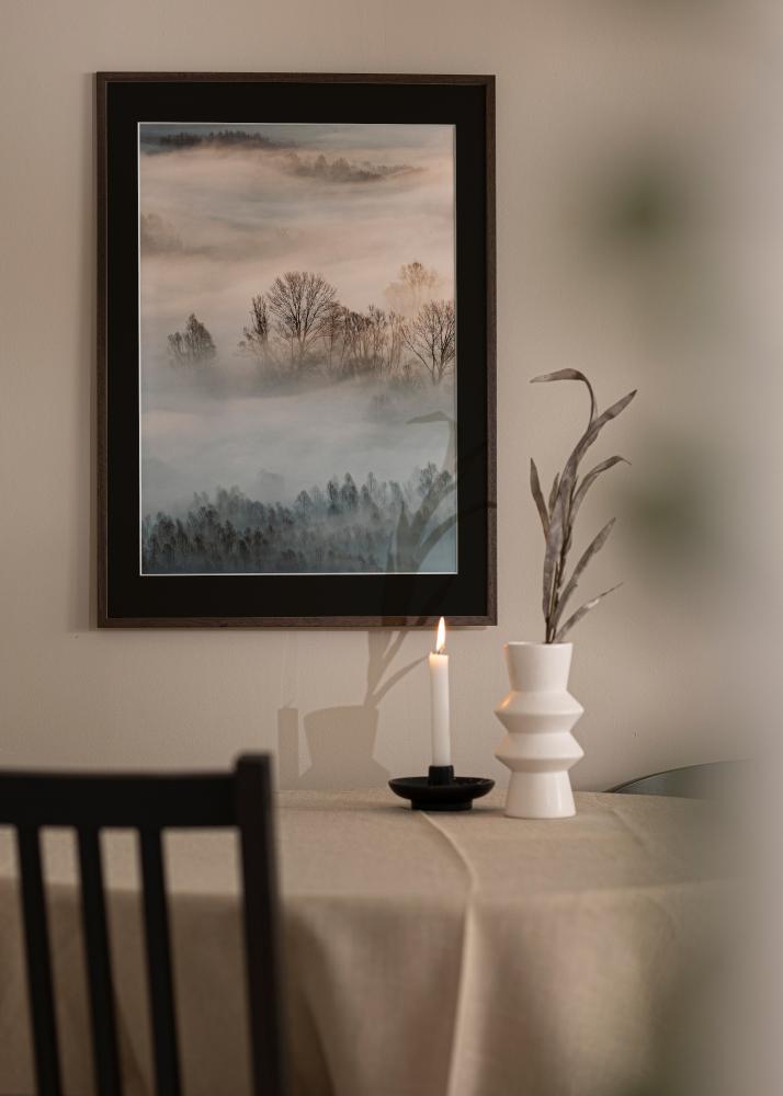 Kehys Edsbyn Saksanpähkinä 40x70 cm - Paspatuuri Musta 28x58 cm