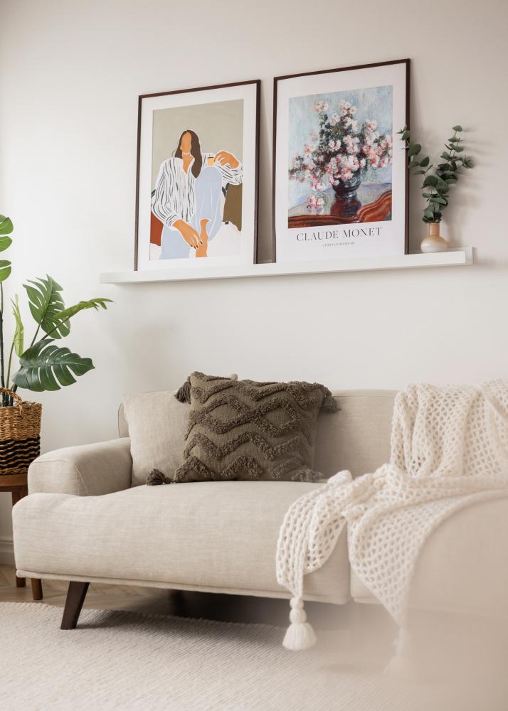 KAILA Tauluhylly Valkoinen 140 cm