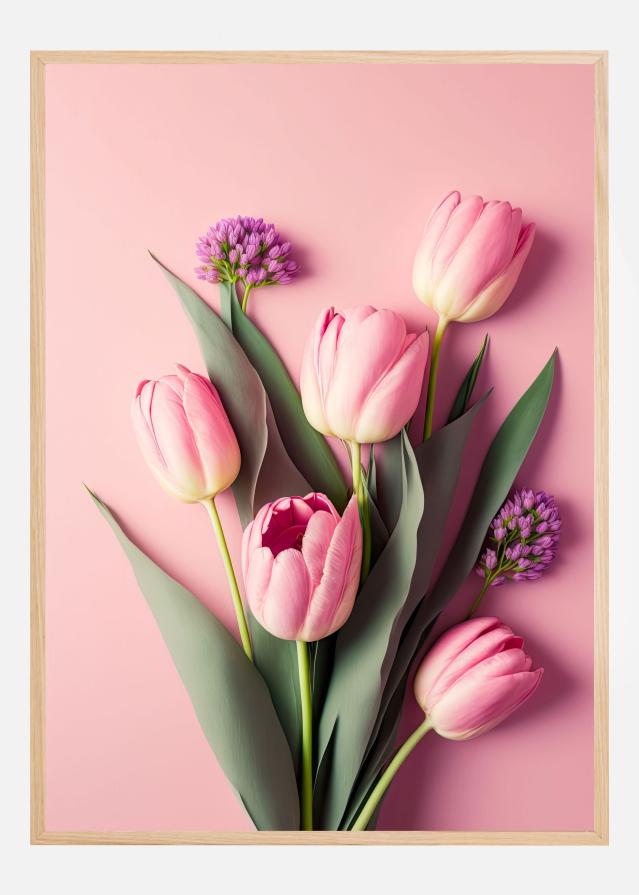 Pink Tulips Juliste