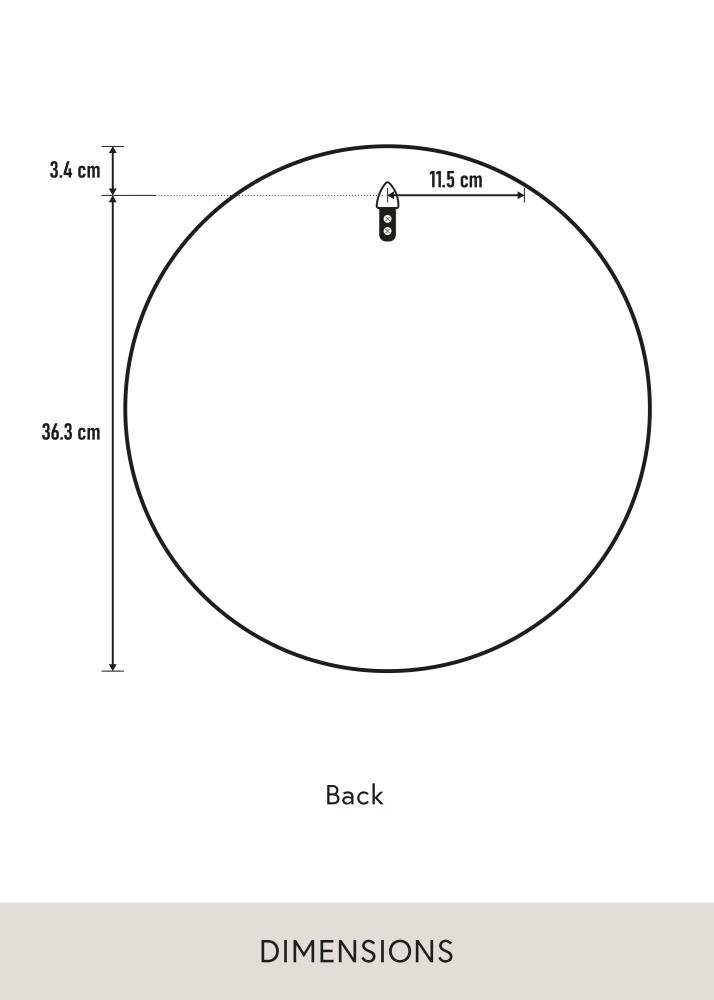 Peili Reflection Valkoinen 40 cm Ø