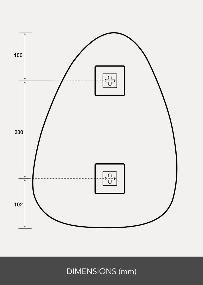 KAILA Peili Shape I 30x40 cm