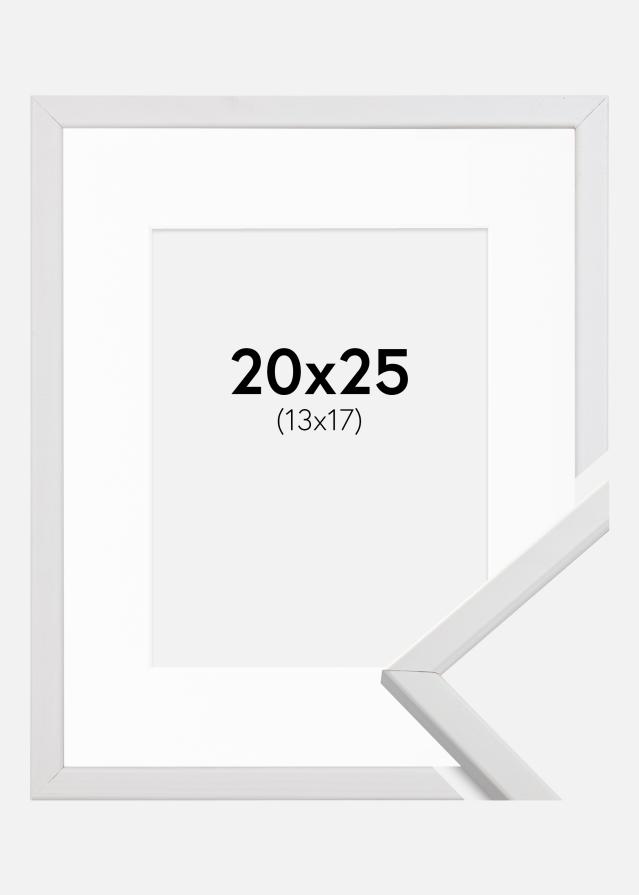 Kehys Galant Valkoinen 20x25 cm - Passepartout Valkoinen 14x18 cm