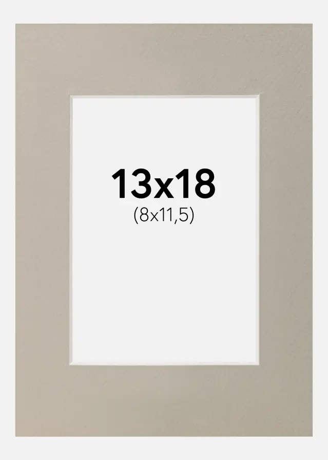 Paspatuurit Helmenharmaa 13x18 cm (8x11,5)