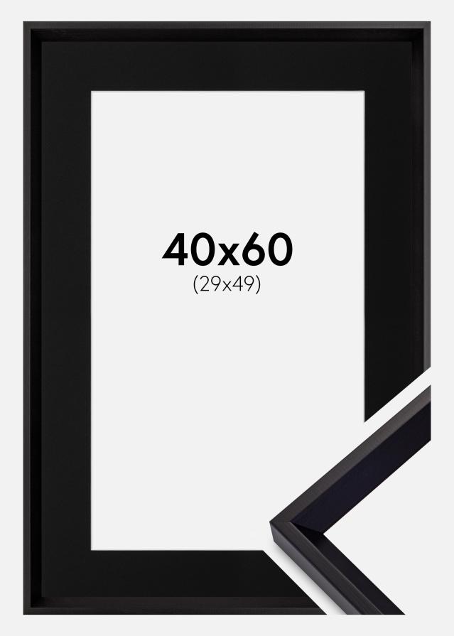 Kehys Globe Musta 40x60 cm - Paspatuuri Musta 30x50 cm