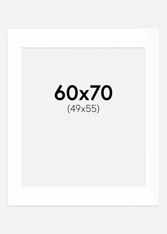 Paspatuuri Canson Valkoinen (Valkoinen keskus) 60x70 cm (49x55)