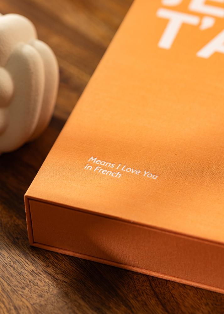 KAILA JE T'AIME - Coffee Table Photo Album (60 Mustaa sivua)