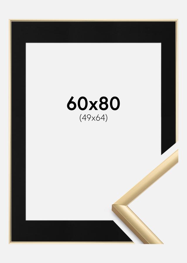 Kehys New Lifestyle Kulta 60x80 cm - Paspatuuri Musta 50x65 cm