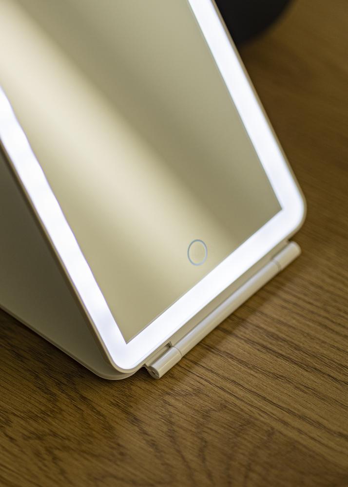 KAILA Meikkipeili Travel LED Ladattava Valkoinen 14x20 cm