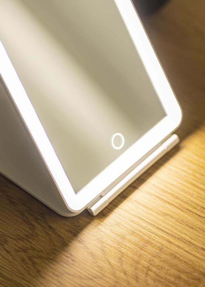 KAILA Meikkipeili Travel LED Ladattava Valkoinen 14x20 cm