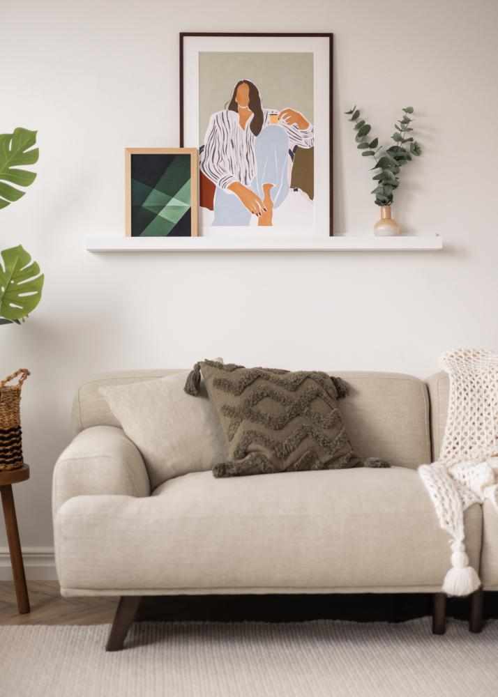 KAILA Tauluhylly Valkoinen 120 cm