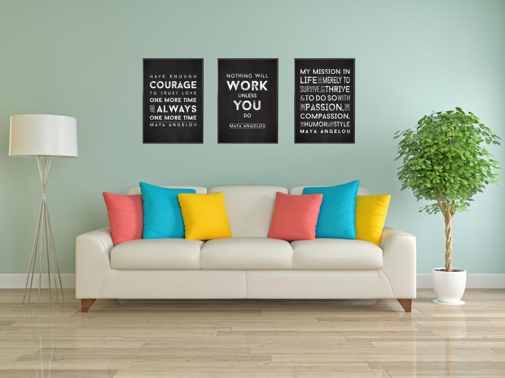 Maya Angelou - Have enough courage - Musta-Valkoinen