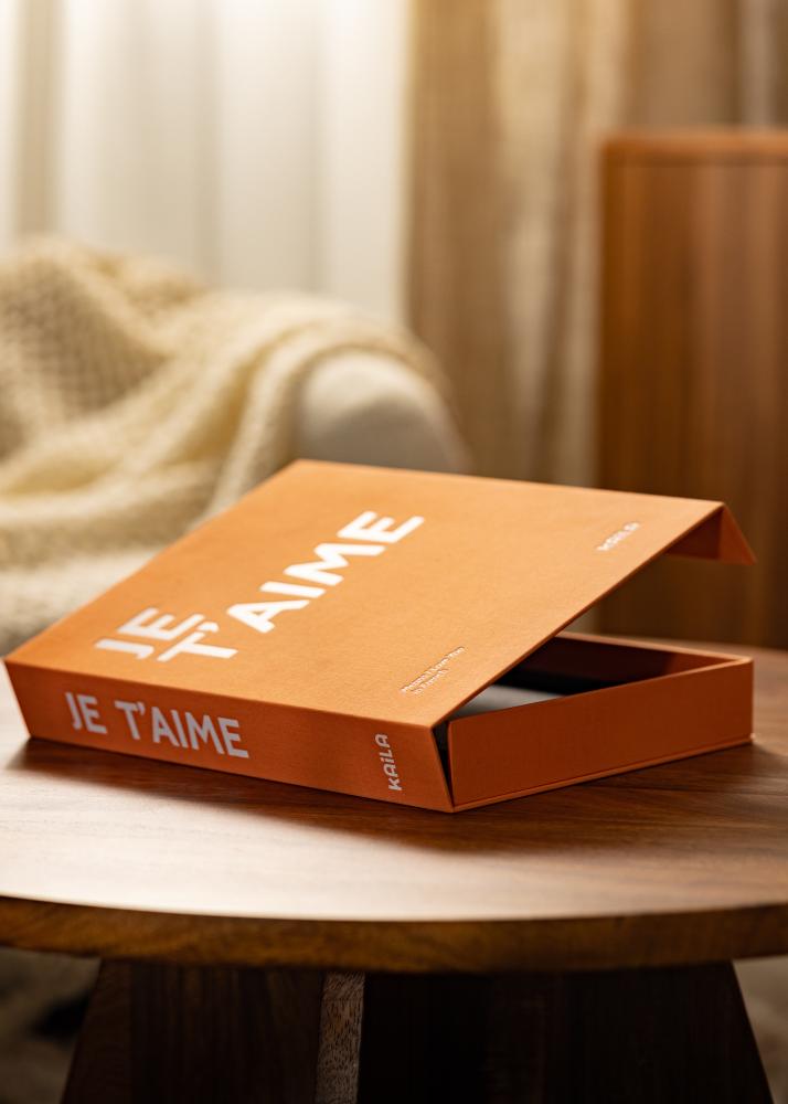KAILA JE T'AIME - Coffee Table Photo Album (60 Mustaa sivua)