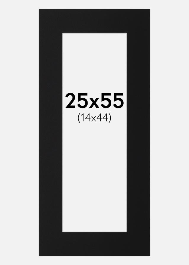 Paspatuuri Musta Standard (Valkoinen keskus) 25x55 cm (14x44)