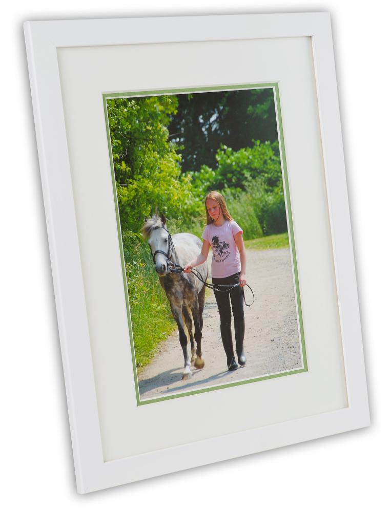 Paspatuuri kaksikerroksinen - Valkoinen/Vihreä