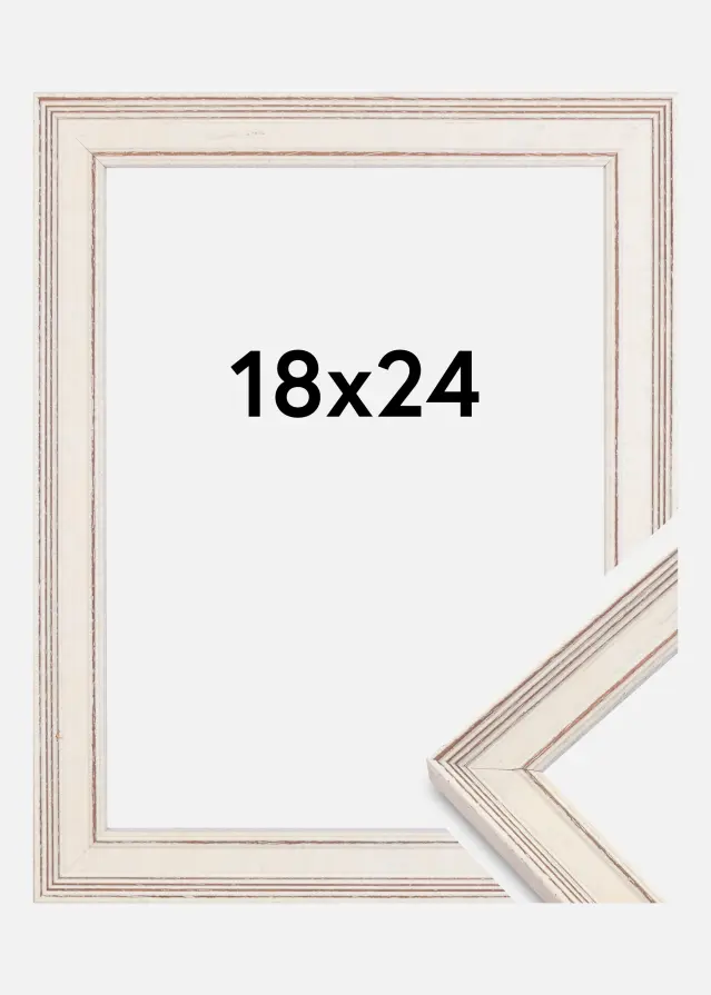 Kehys Shabby Chic Valkoinen 18x24 cm