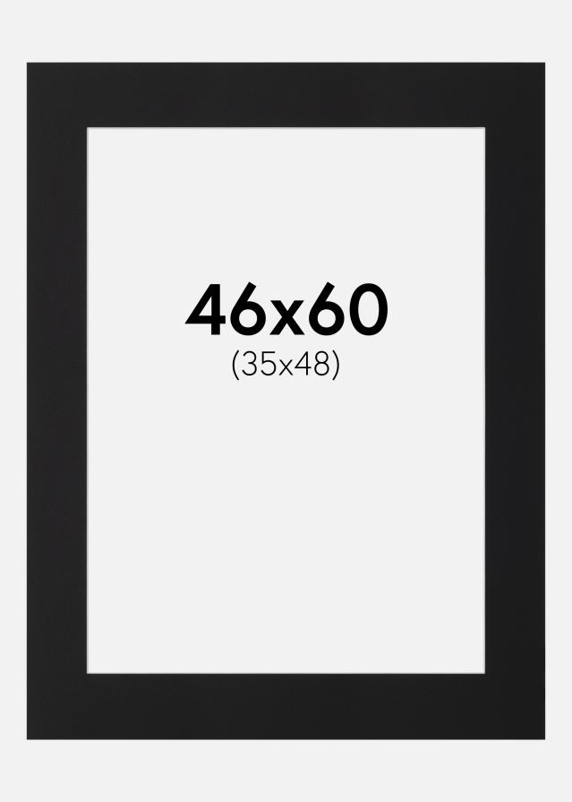 Paspatuuri Musta Standard (Valkoinen keskus) 36x60 cm (35x48)