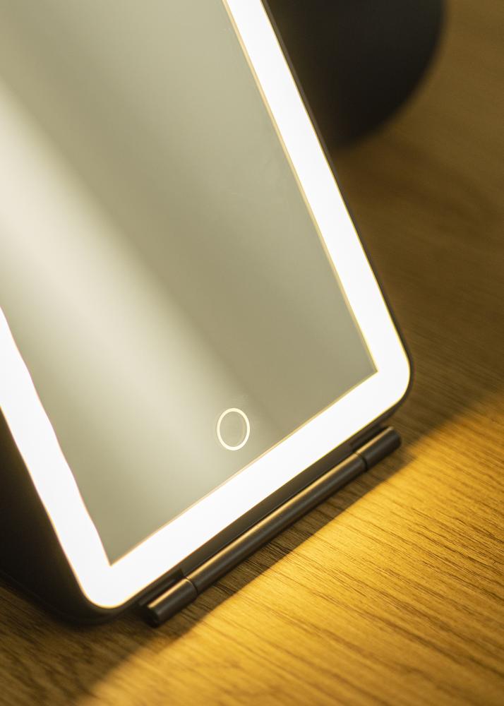 KAILA Meikkipeili Travel LED Ladattava Musta 14x20 cm